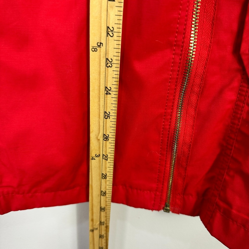 Marc New York Andrew Marc Red Jacket L Moto Trench Minimalist Chic Designer NWT - Picture 5 of 9